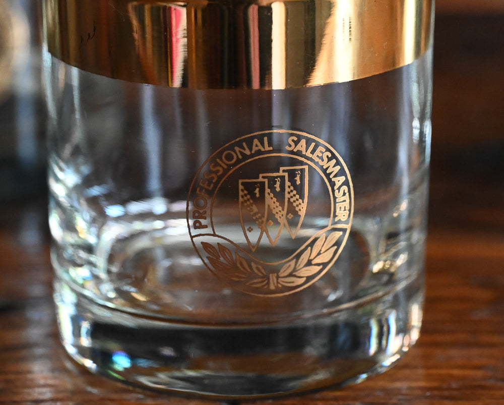 gold rim Professional salesman rocks glasses
