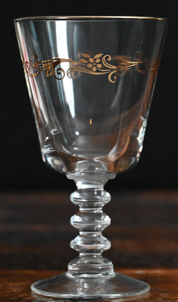 Homer Laughlin gold rimmed Gold Crown Goblets
