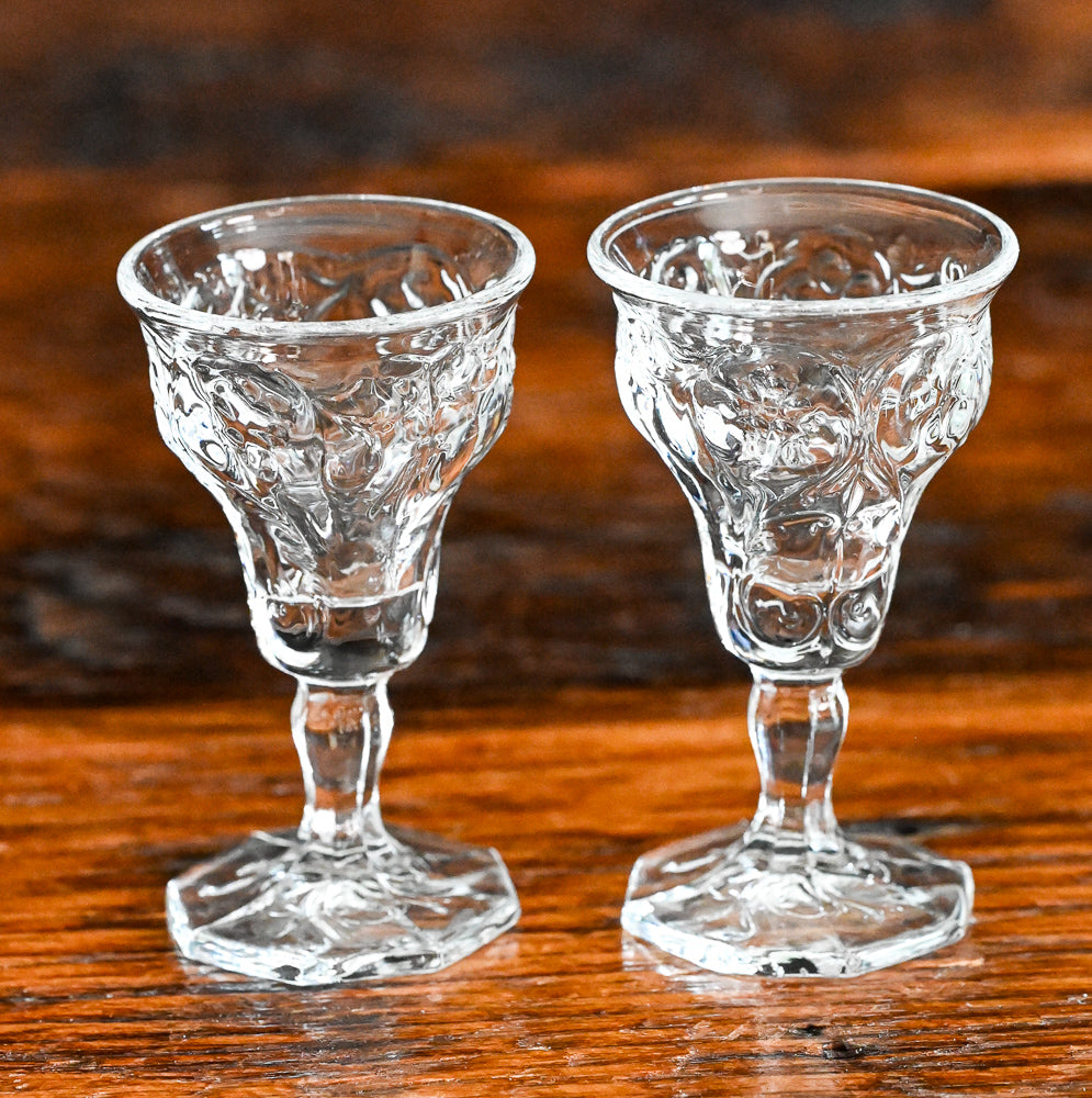 McKee Glass Rock Crystal Cordial Glass