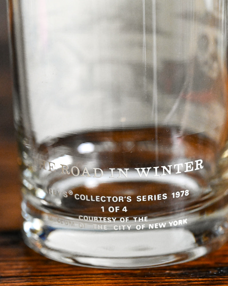 Currier and Ives Arby's Christmas Glasses with Christmas scenes