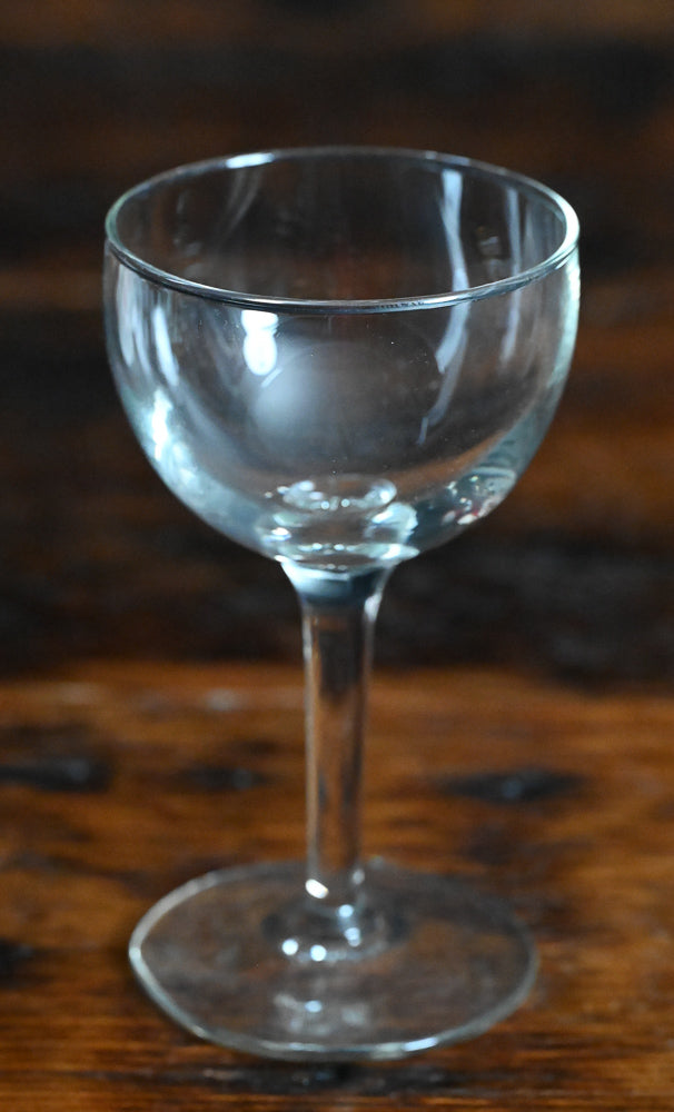 clear glass Nick & Nora Glasses