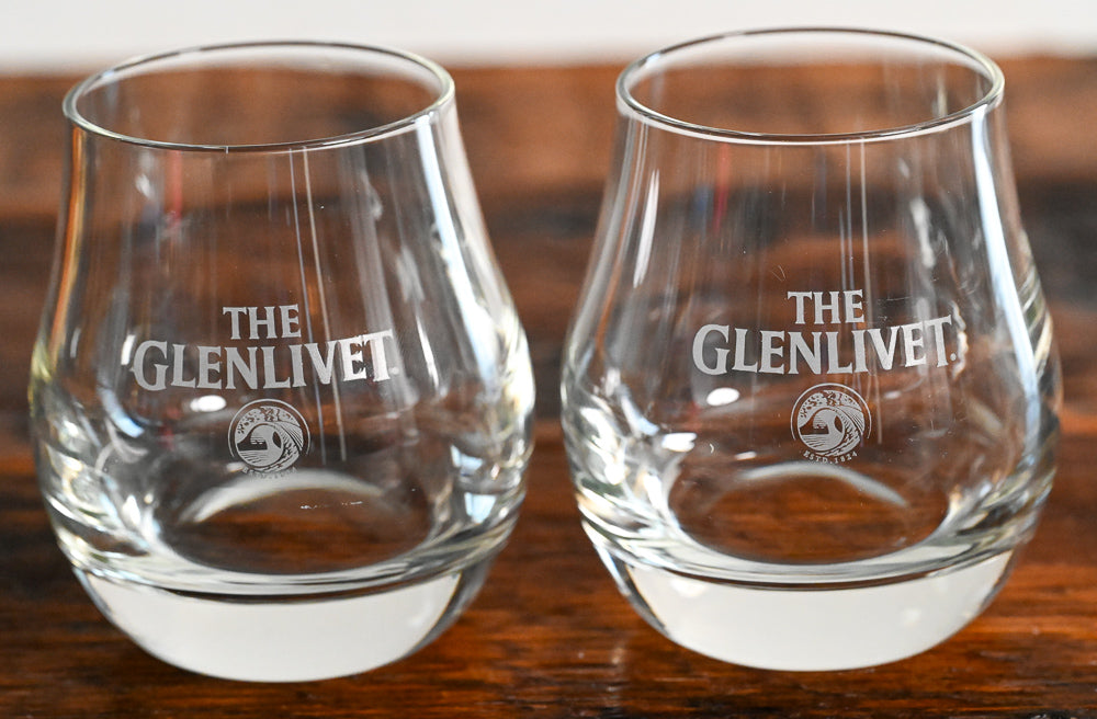 clear The Glenlivet glencairn glasses