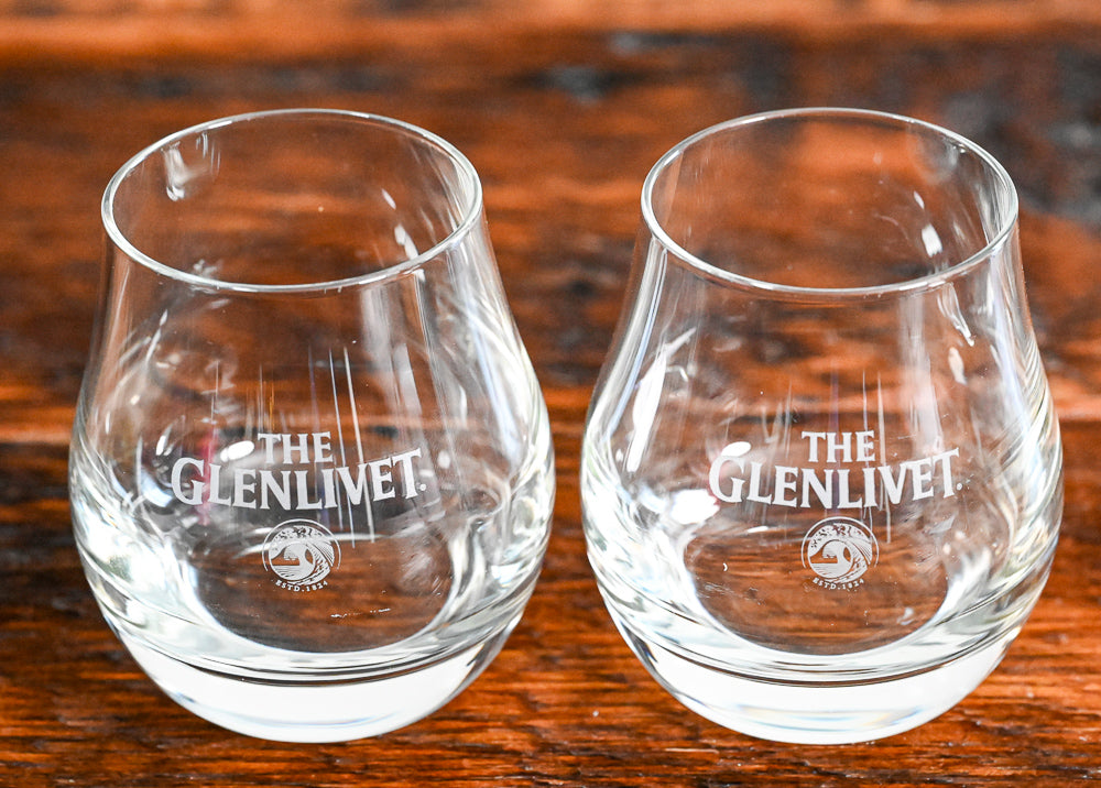clear The Glenlivet glencairn glasses