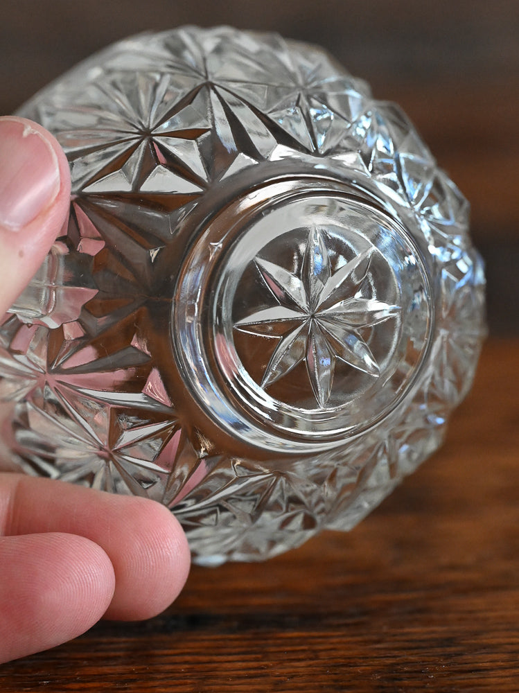 Hazel Atlas clear cut glass punch cup