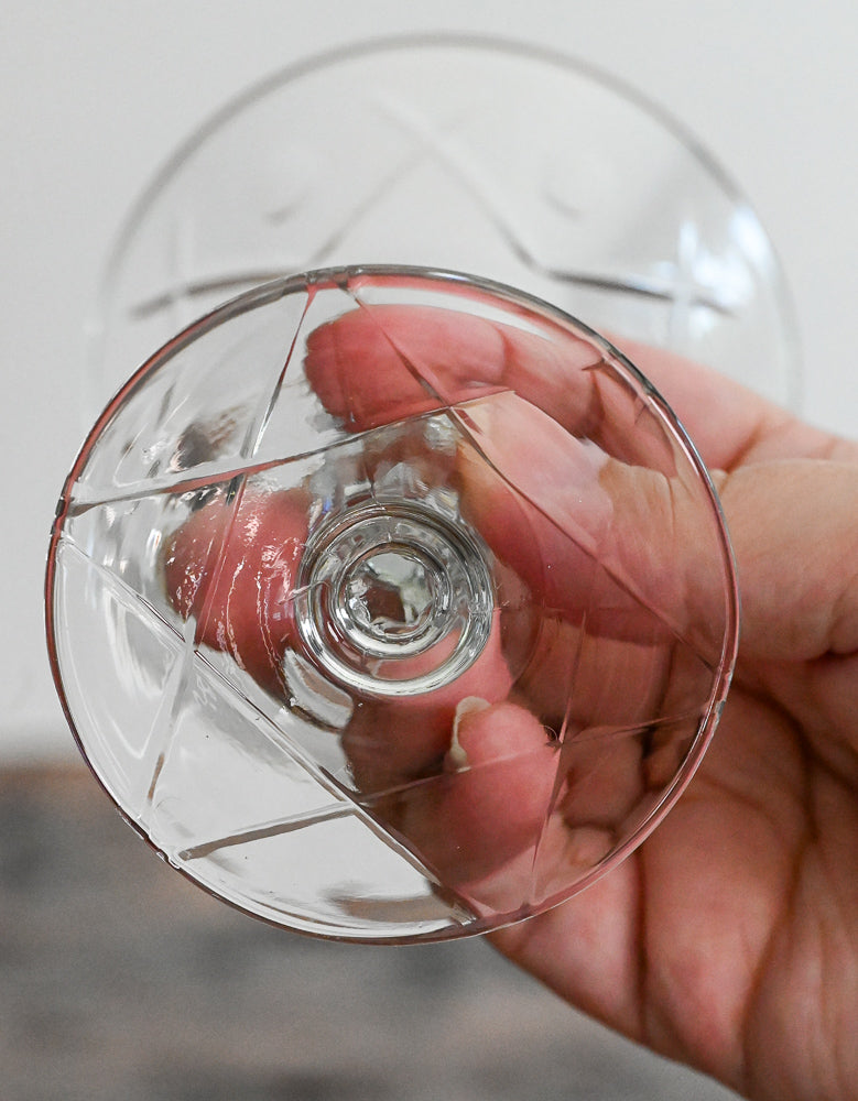 Libbey Rock Sharpe clear glass cocktail coupe