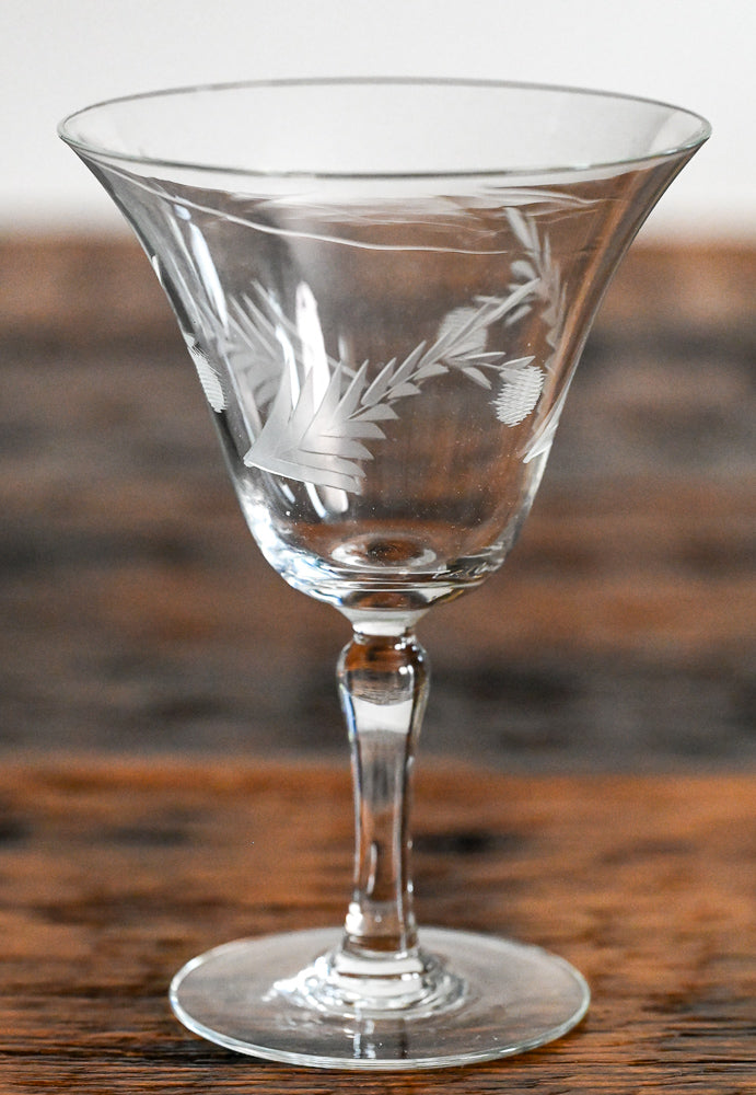 fern etched coupes