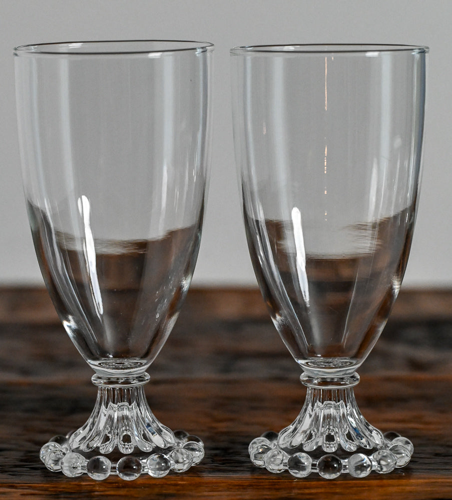 Anchor Hocking clear glass Boopie Glasses