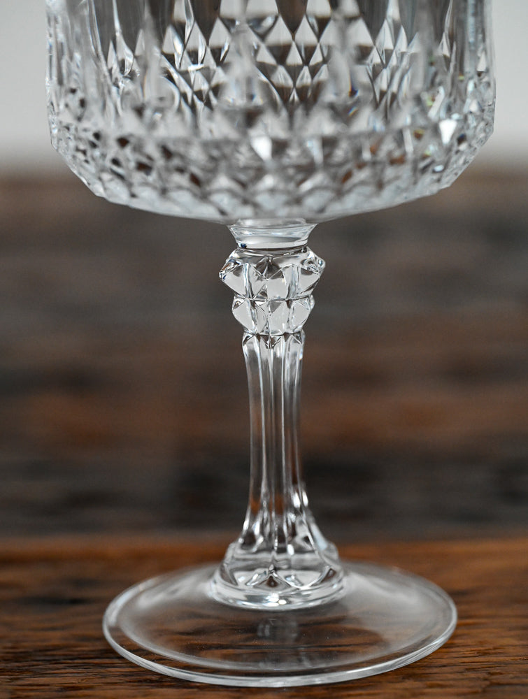 Cristal D'arques faceted crystal cocktail coupe