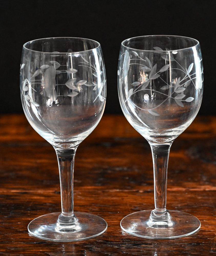 Princess House Heritage Wine Glasses