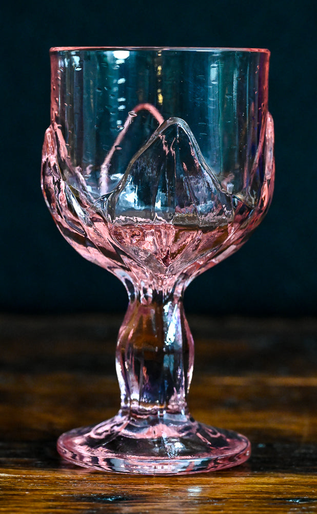 pink Tiffin Franciscan Cabaret water goblets