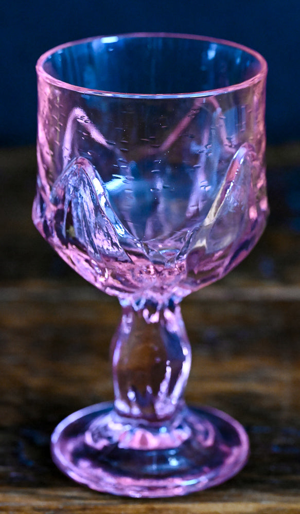 pink Tiffin Franciscan Cabaret water goblets