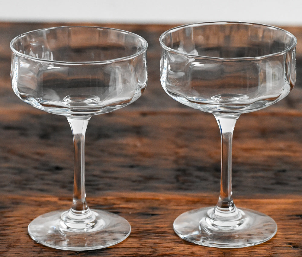 clear large cocktail coupes