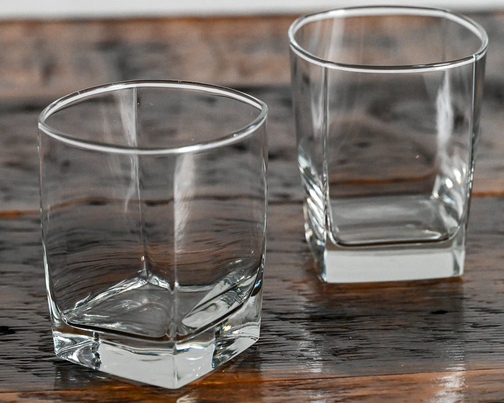 clear rocks glasses
