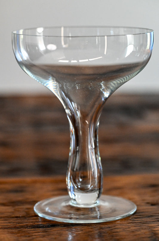clear glass coupe