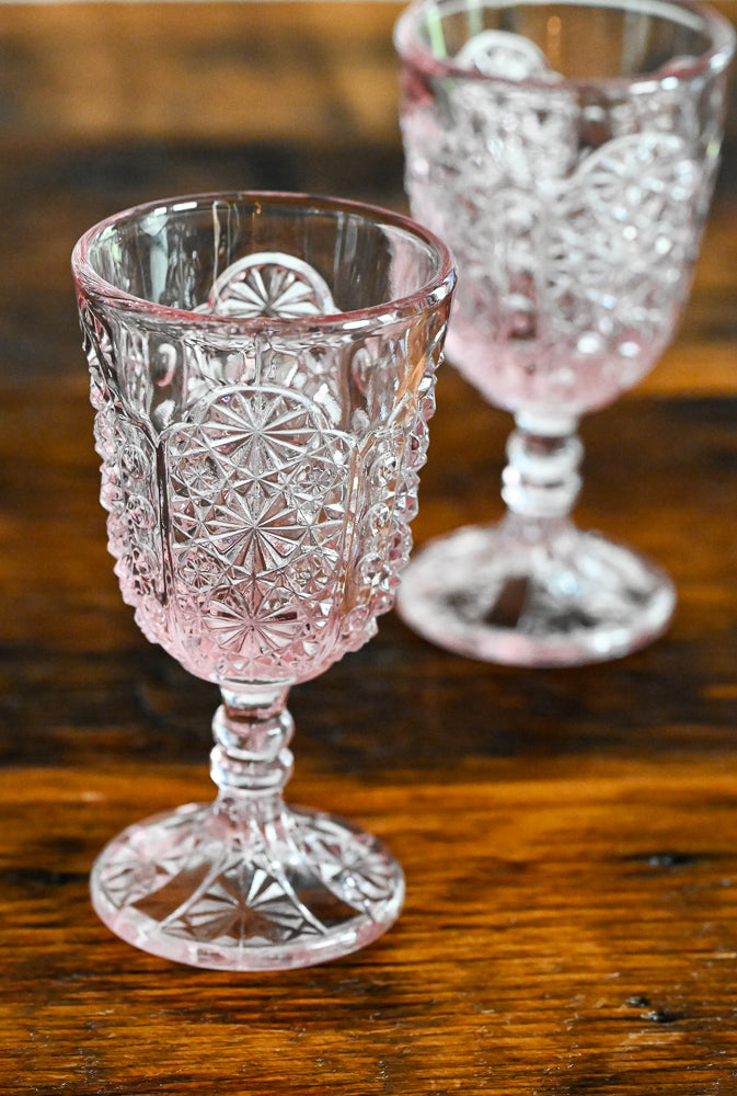 pink wine glass