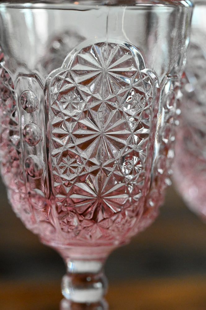 pink wine glass