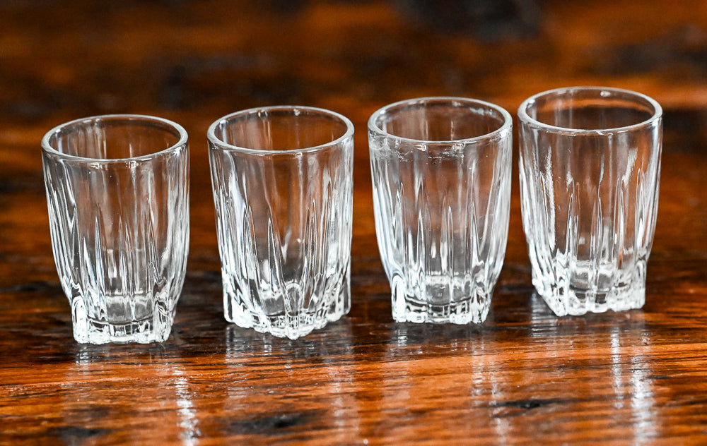 clear Federal Park Avenue shot glasses