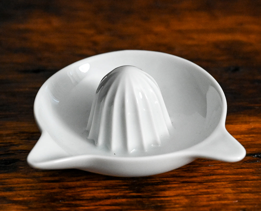 white porcelain citrus reamer