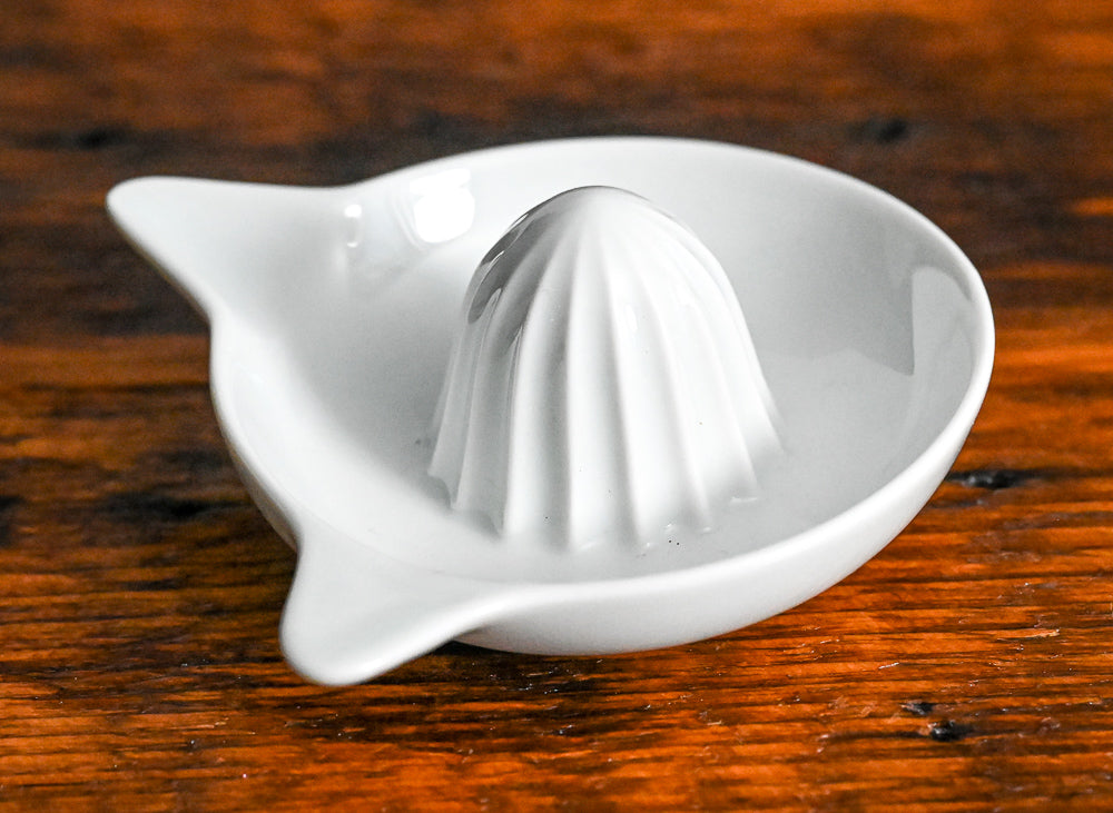 white porcelain citrus reamer