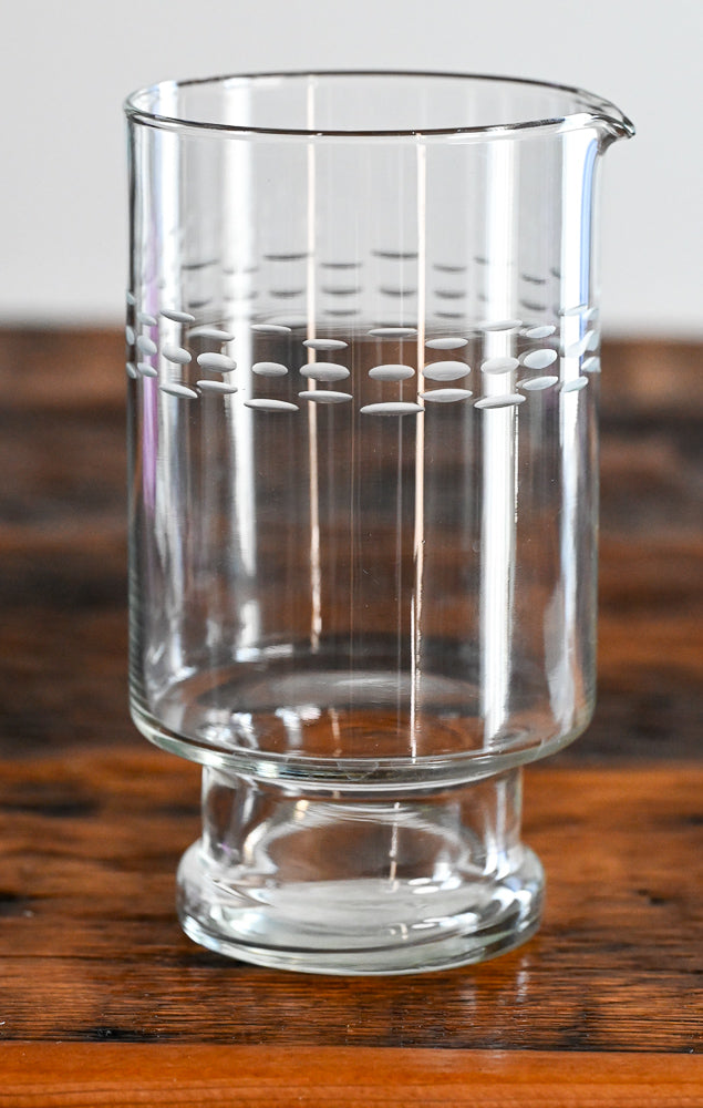 Princess House etched martini Pitcher