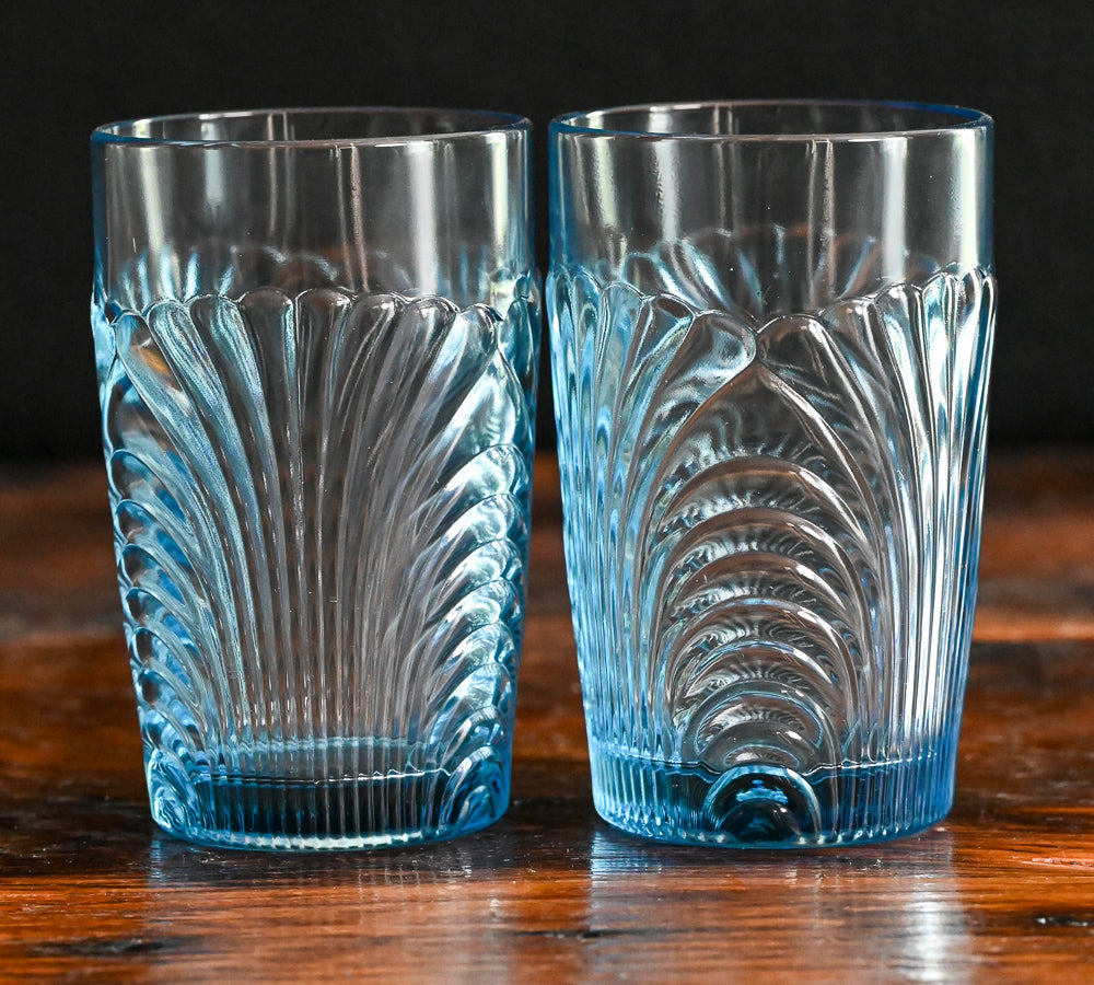 moonlight blue Cambridge Caprice tumblers