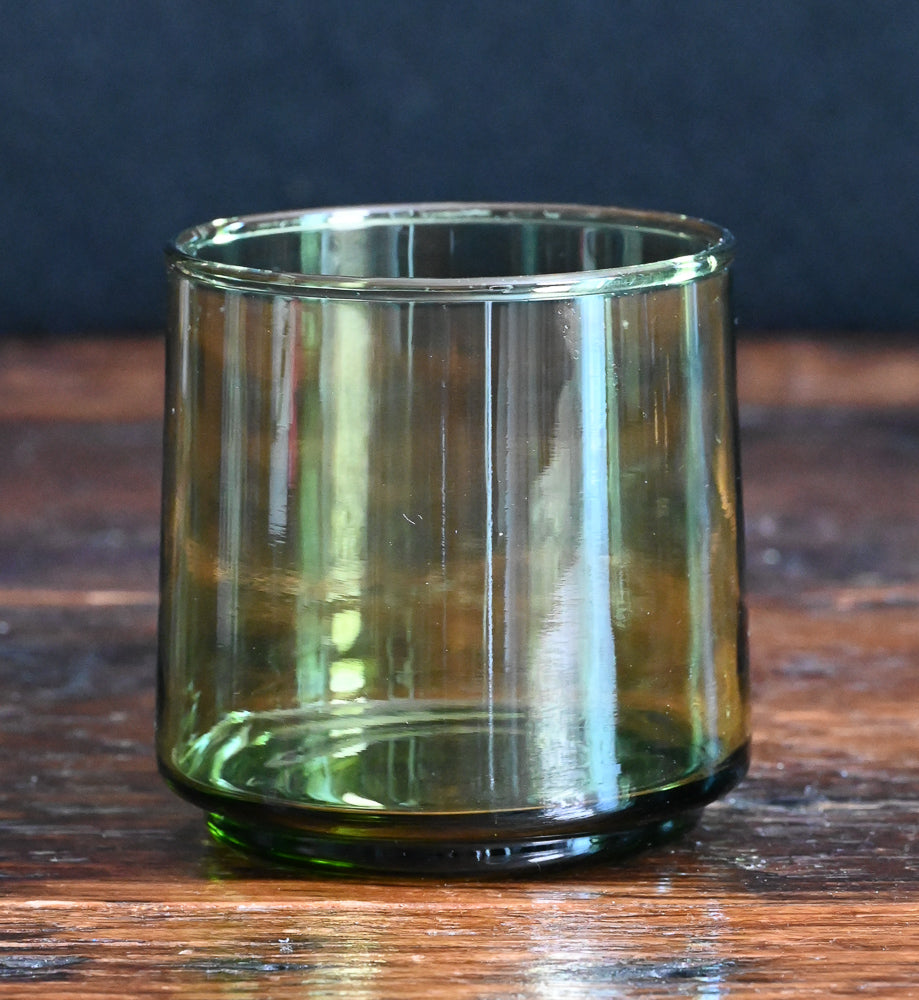 avocado green Anchor Hocking Finlandia rocks glasses
