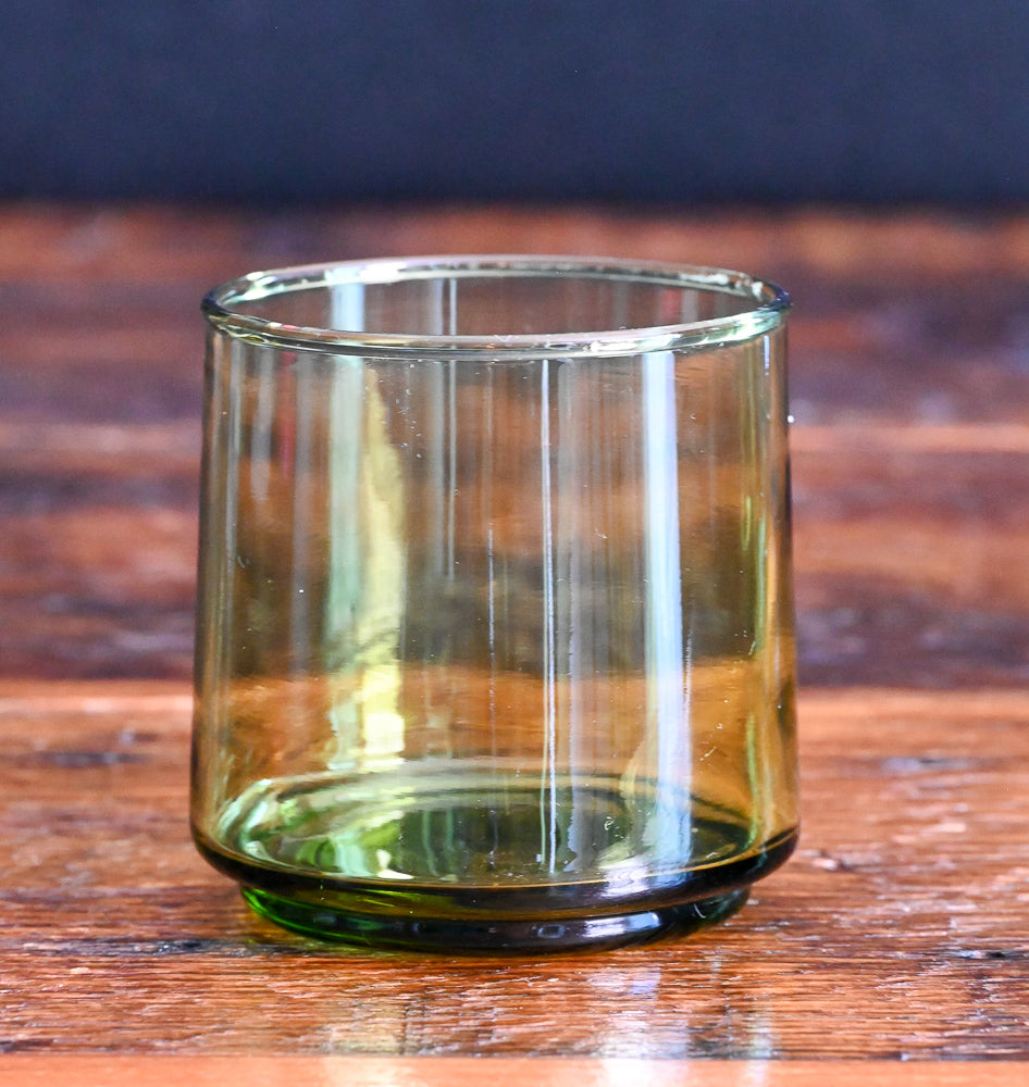 avocado green Anchor Hocking Finlandia rocks glasses