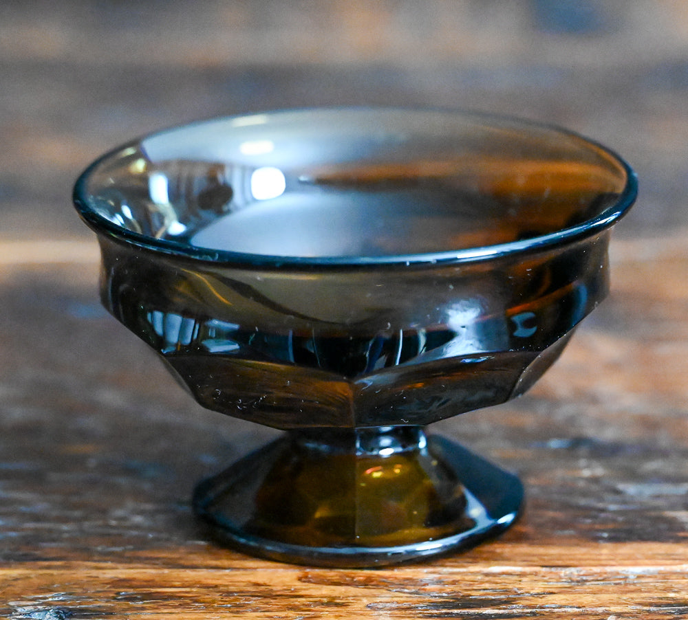 nutmeg brown Viking Georgian Dessert Glasses or Champagne coupes