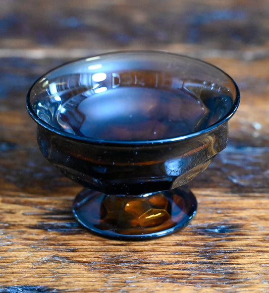 nutmeg brown Viking Georgian Dessert Glasses or Champagne coupes