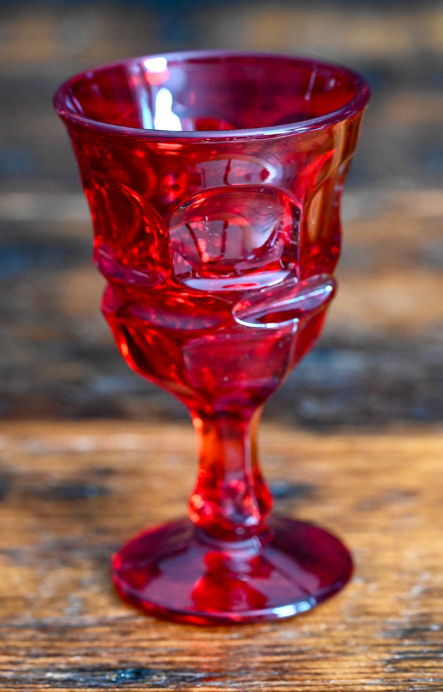 Fostoria Argus Ruby Wine Glass