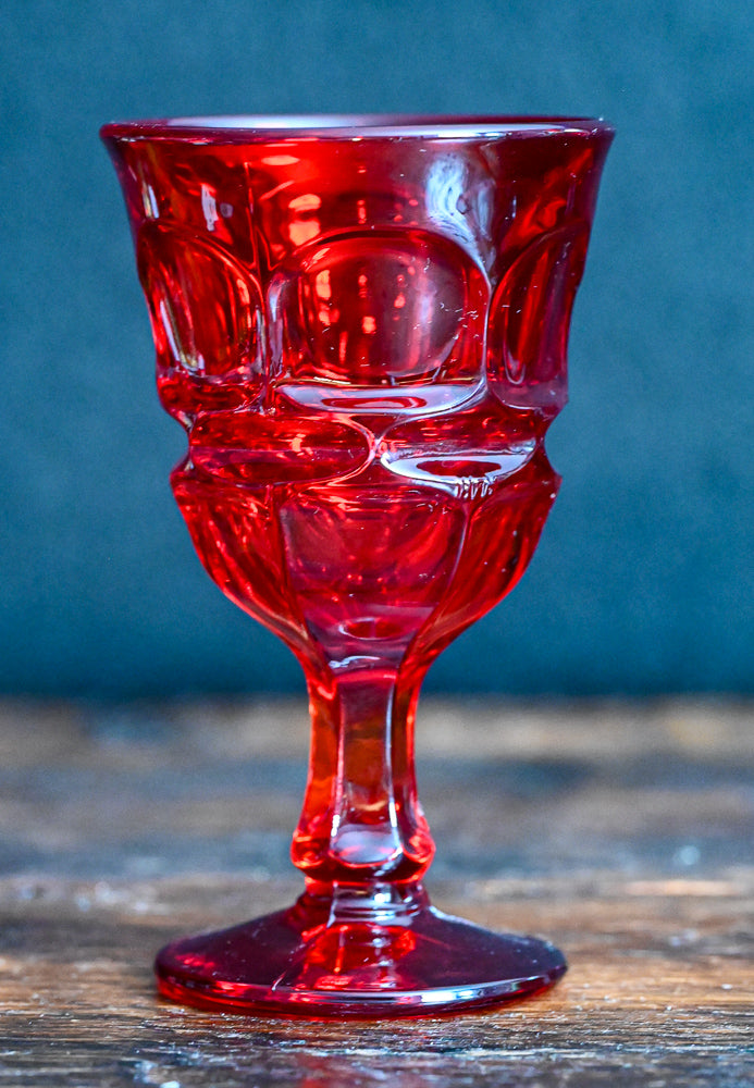 Fostoria Argus Ruby Wine Glass