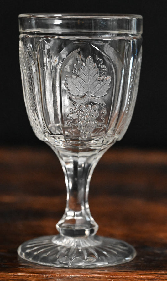 Boston and Sandwich Magnet & Grape Wineglass