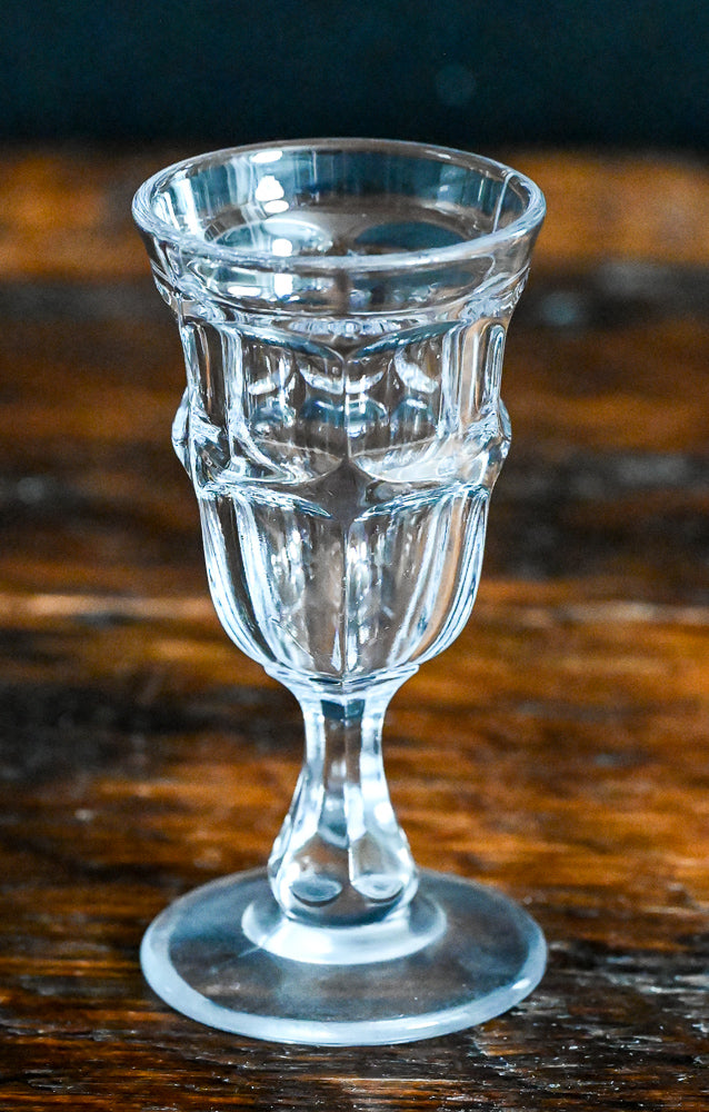 clear glass Ashburton small cordial goblet