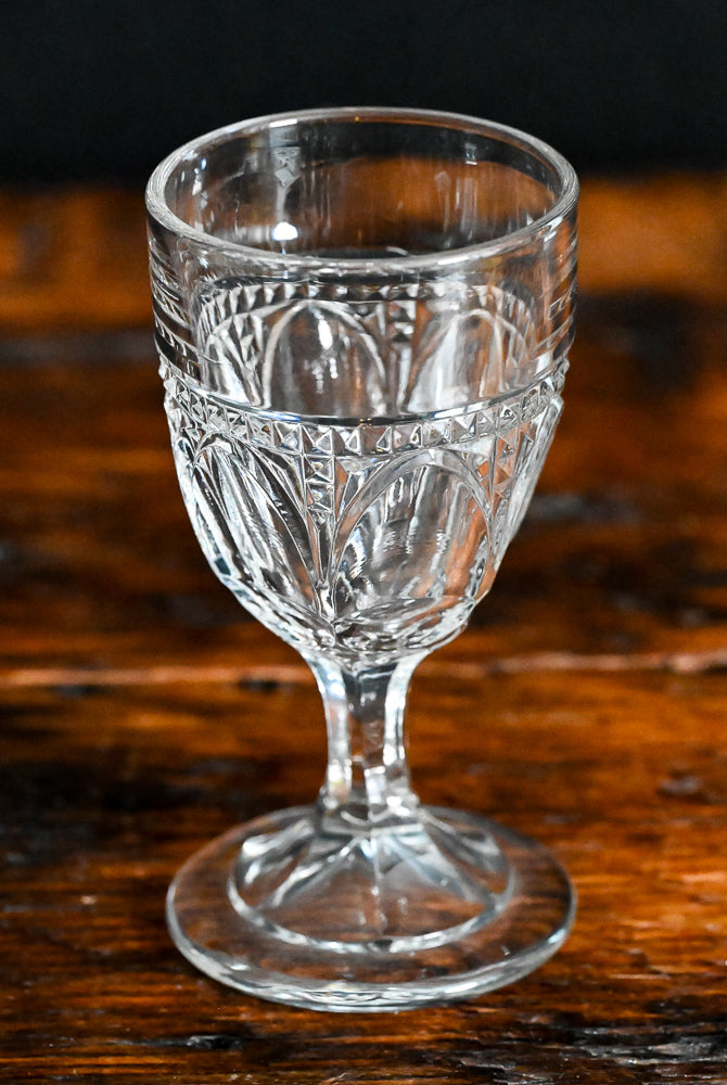 cut crystal Cordial or wine glass