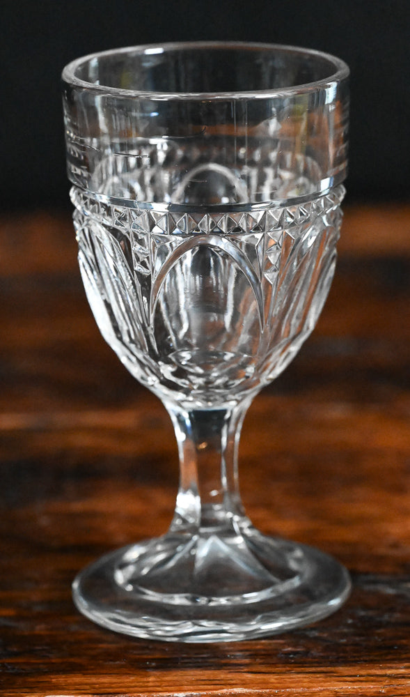 cut crystal Cordial or wine glass