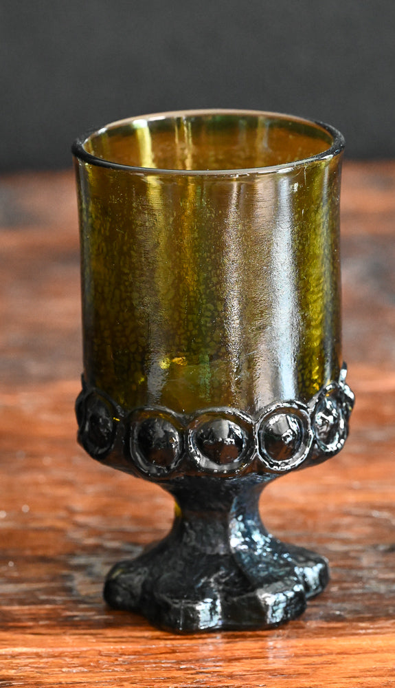 Tiffin Franciscan Olive wine goblet
