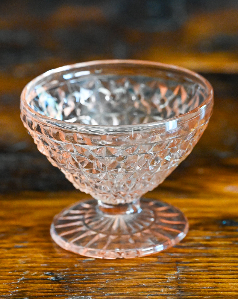 pink Jeannette Glass Holiday Sherbet Glass or cocktail coupe
