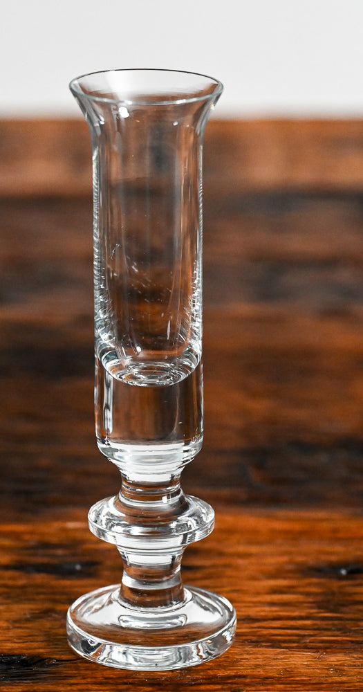 tall clear thin glasses