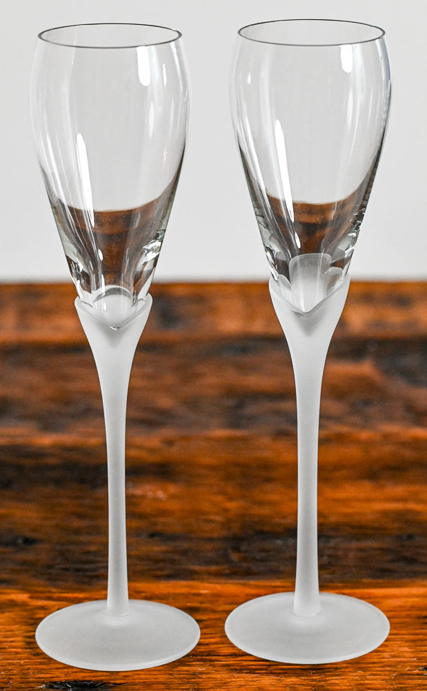 Colony Amarylis clear glass with frosted stems