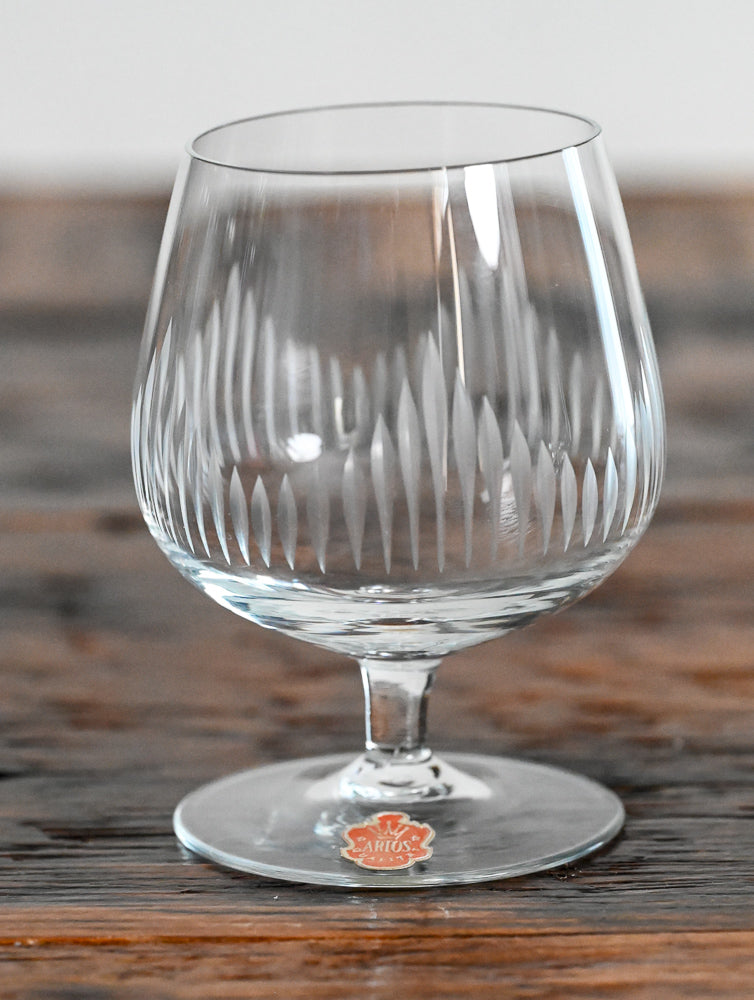 etched lines brandy snifter
