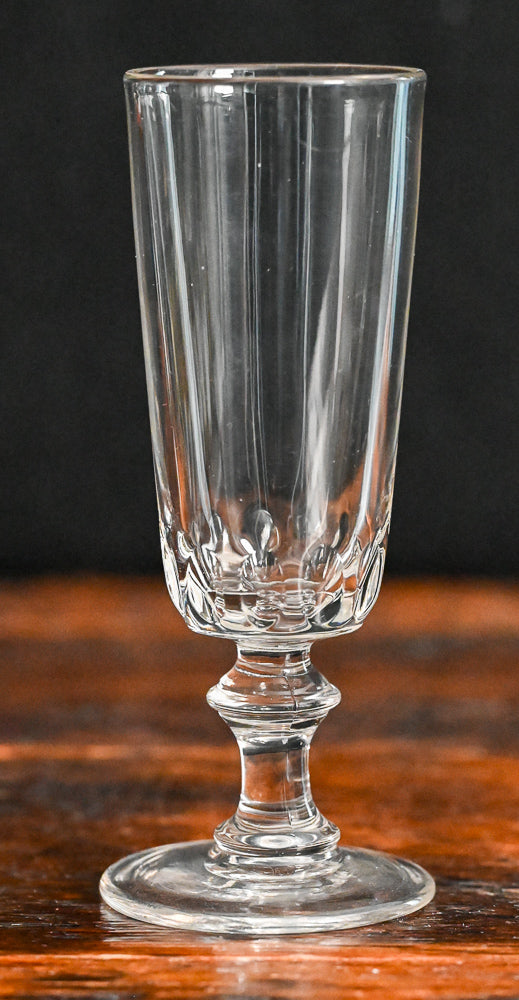 clear glass fluted champagne flute