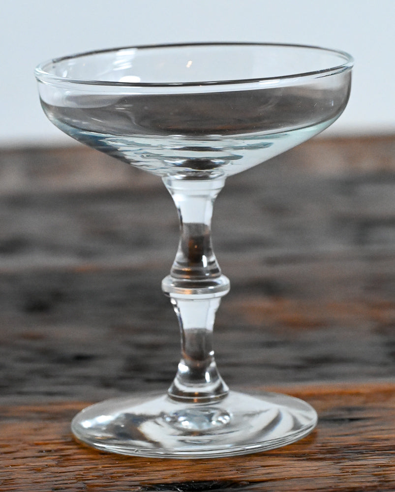 Libbey clear champagne coupes