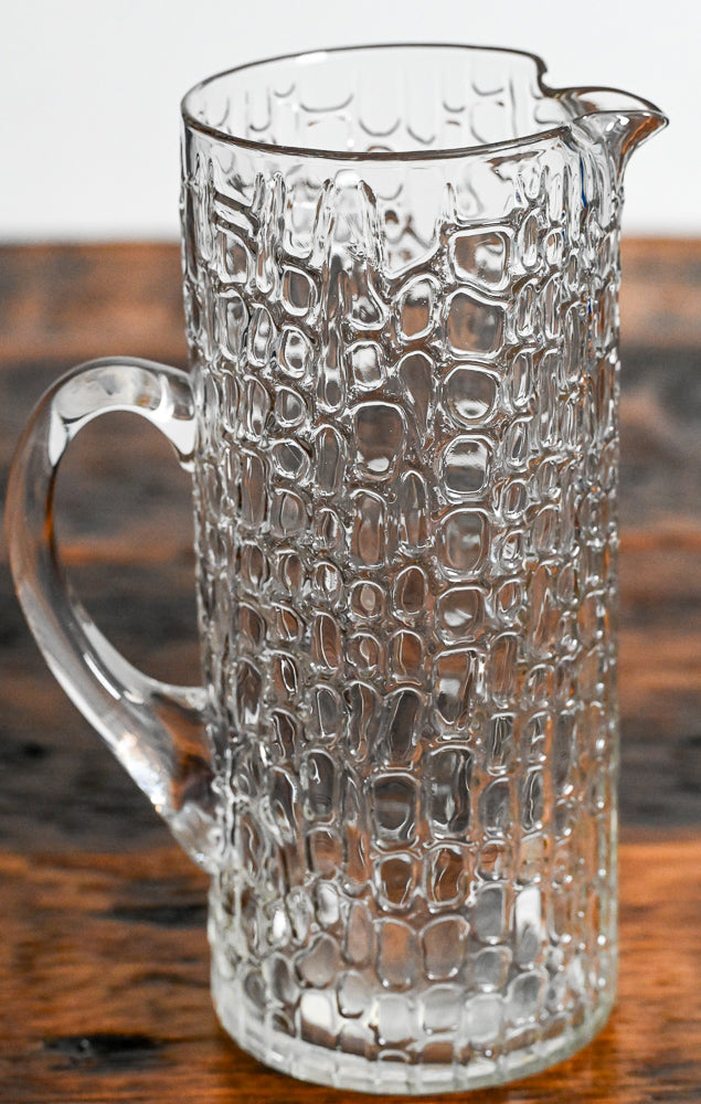 reptile texture clear pitcher