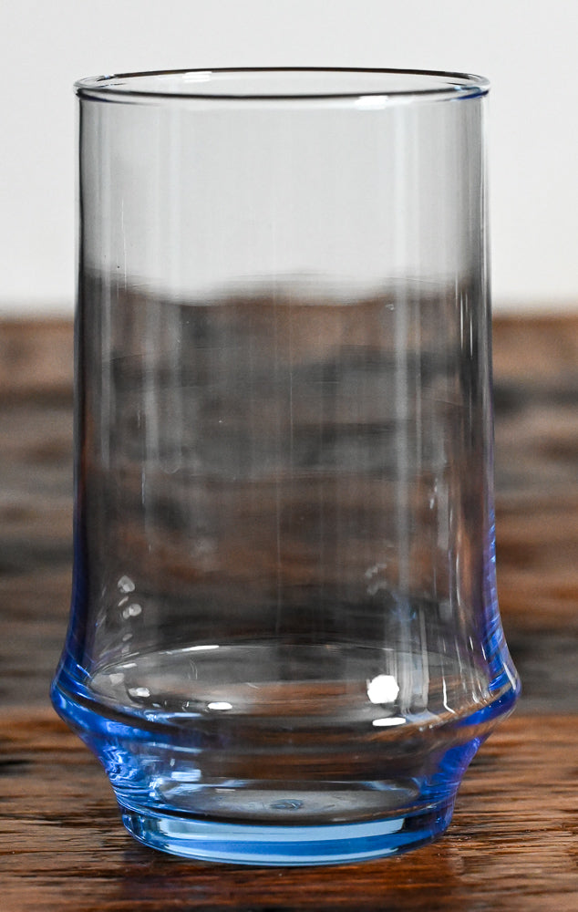 Libbey light blue glass tumblers