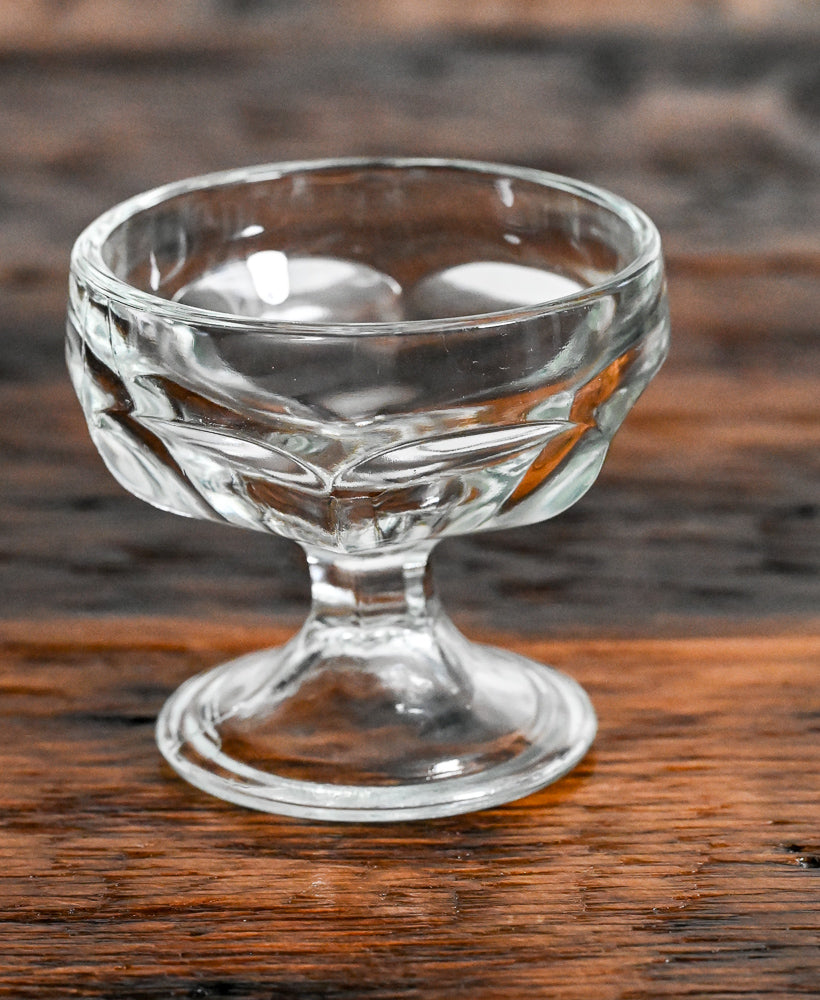 Libbey clear glass sherbet glasses