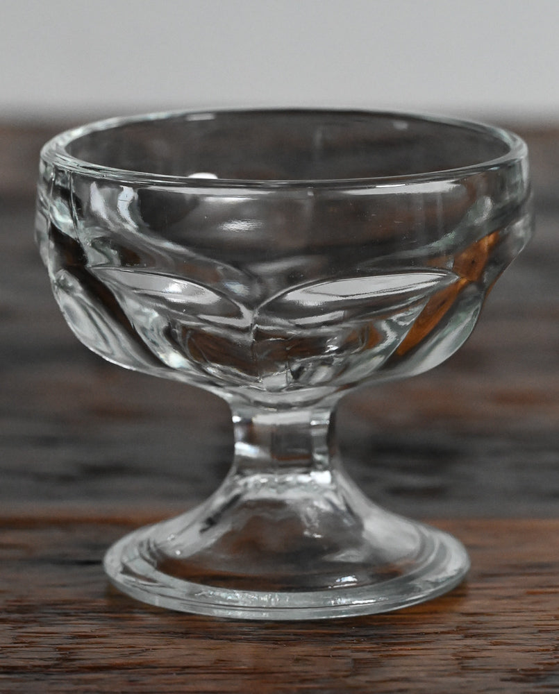 Libbey clear glass sherbet glasses