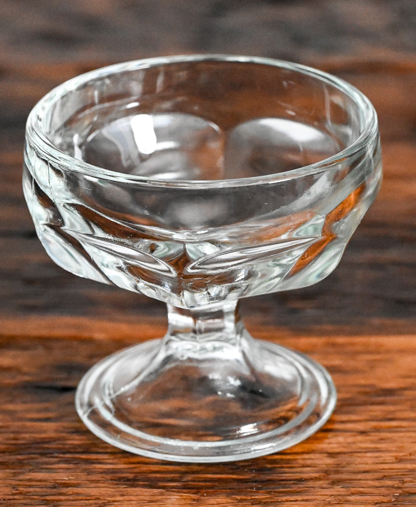 Libbey clear glass sherbet glasses