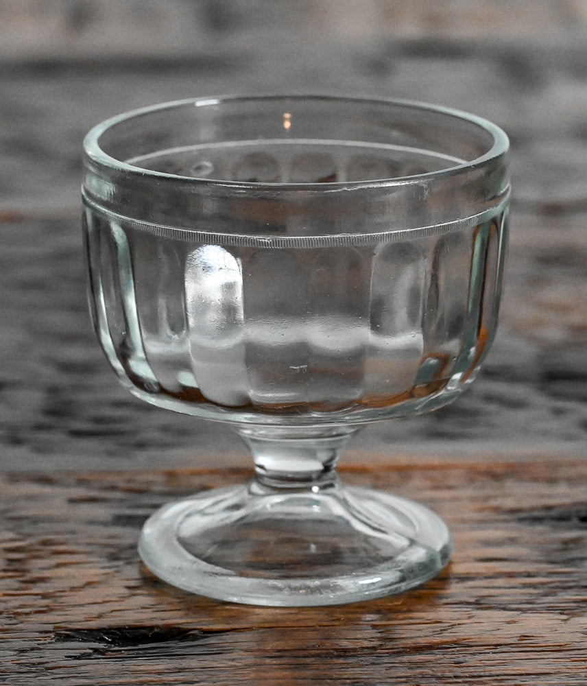 Set of 4 Vintage Clear Glass Sherbet Ice Cream Dessert Cups Bowls 3 x  3.25