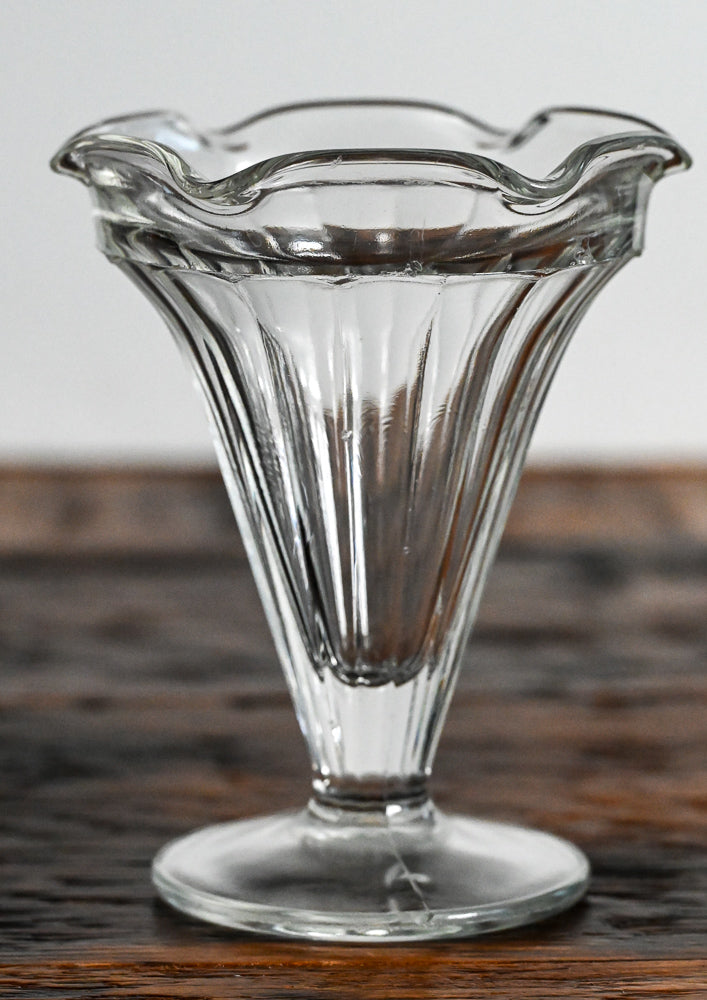 clear sundae glass
