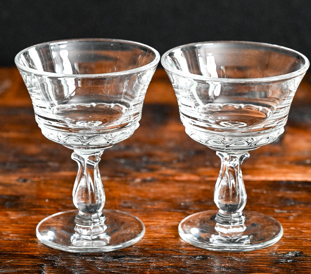clear Fostoria Century Champagne Coupes
